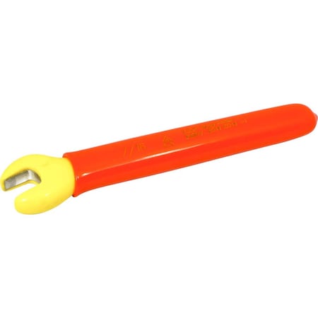 Gray Tools 1000V Insulated Open End Wrench, 7/16", 1000V Insulated E014-I